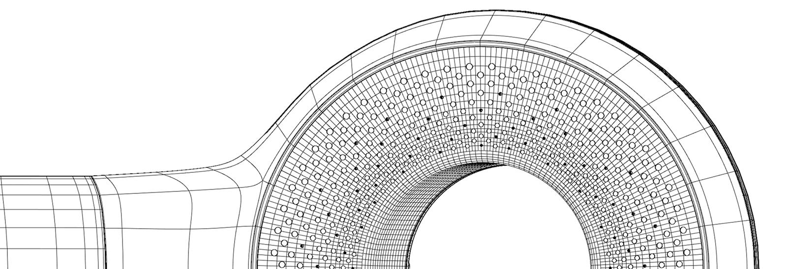 Shower head wireframe